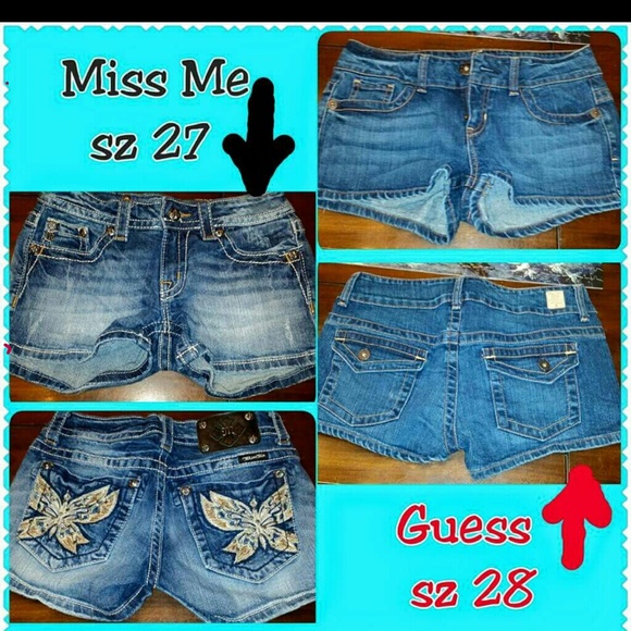 Miss Me and Guess shorts