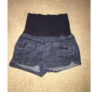 Jean fabric shorts
