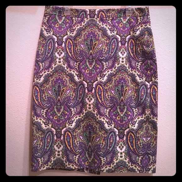 No. 2 Pencil Skirt in Paisley