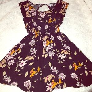 Short, Short Sleeve Floral Dress