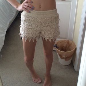 Super cute lace summer shorts