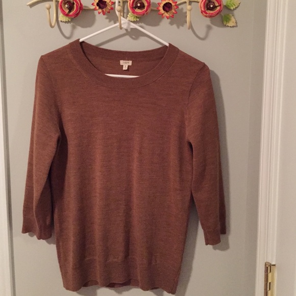 J.crew camel crewneck