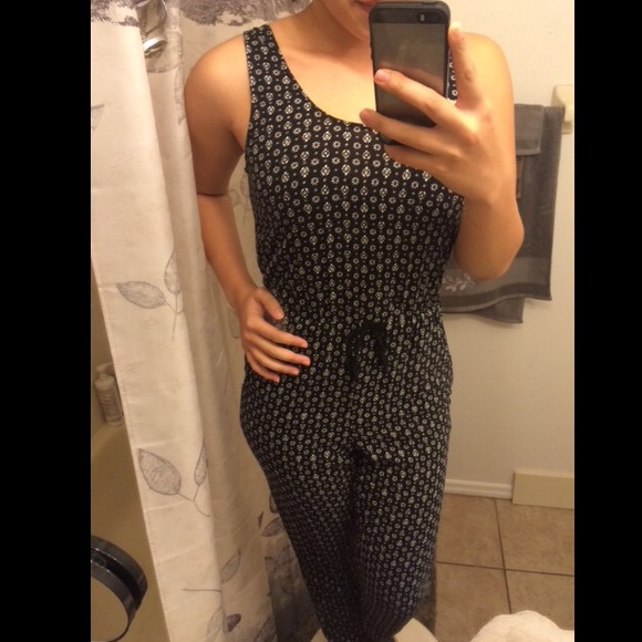 Black and white jumpsuit