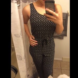 Black and white jumpsuit
