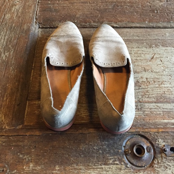 Grey loafers