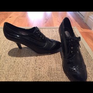 Franco Sarto patent leather bootie