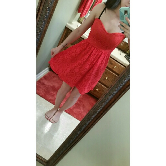 Lace dress.