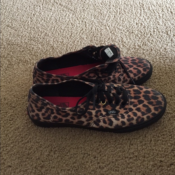 Vans Shoes - Authentic lo pro VANS cheetah print
