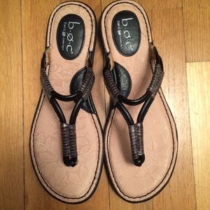 Brand New Black & Pewter Sandals