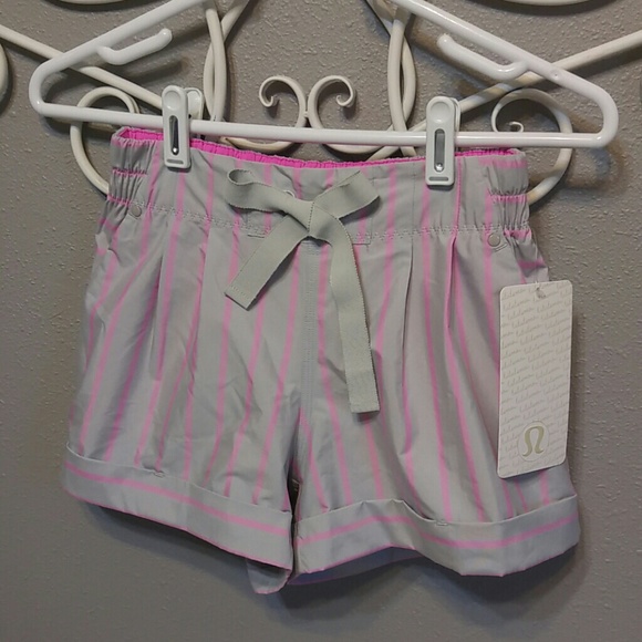 Lululemon Gray & Pink Shorts