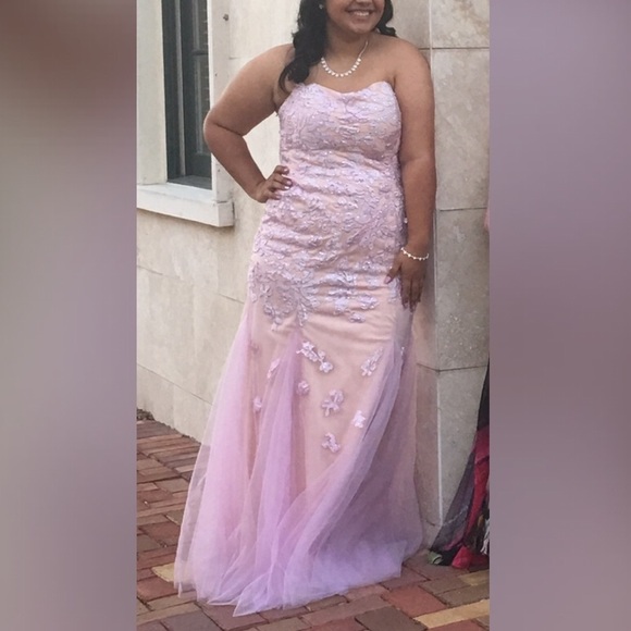Lilac prom dress