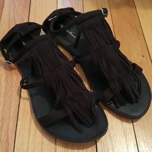 Strapy Fringe Sandals