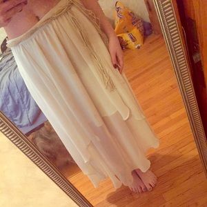Altar'd state beachy mid-maxi skirt.