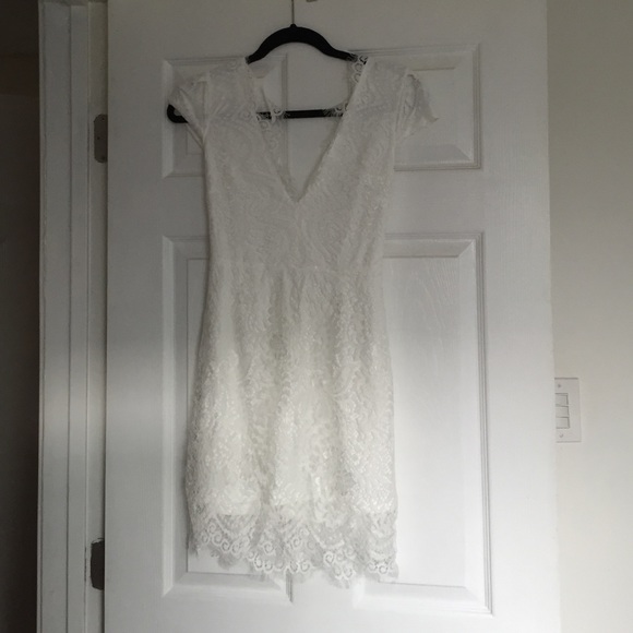White lace dress