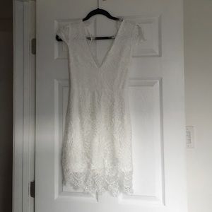 White lace dress
