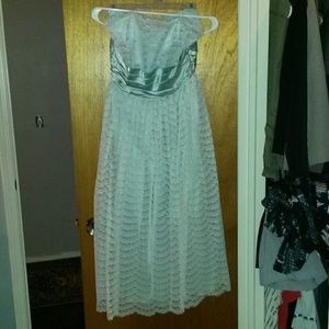 1950s mint green prom dress