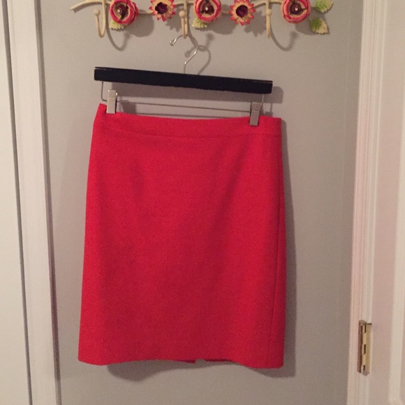 Wool pencil skirt