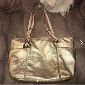 Michael Kors gold tote