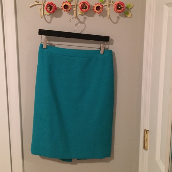 Wool pencil skirt
