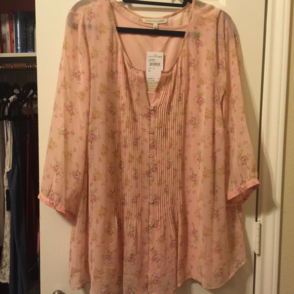 Flowy pink blouse