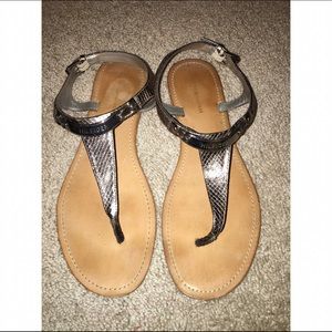 Silver tommy hilfiger sandals