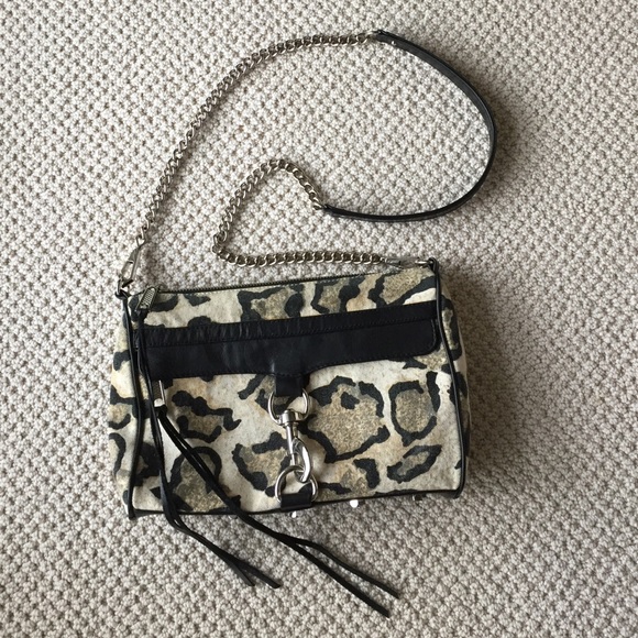 Rebecca Minkoff leopard MAC Clutch