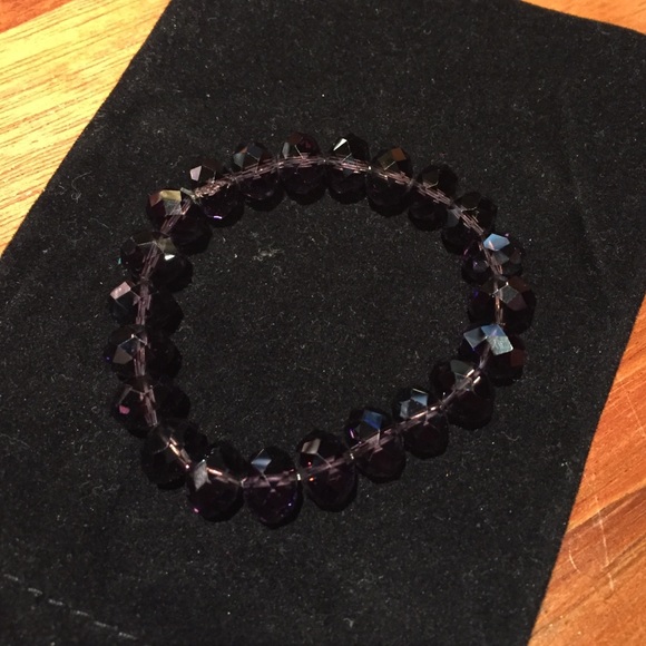 Handmade Gemstone Bracelet (Purple color)