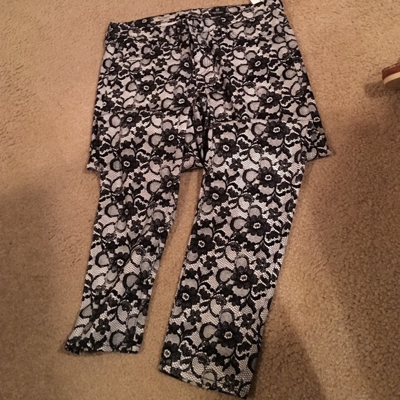 Lace Print Pants (32)