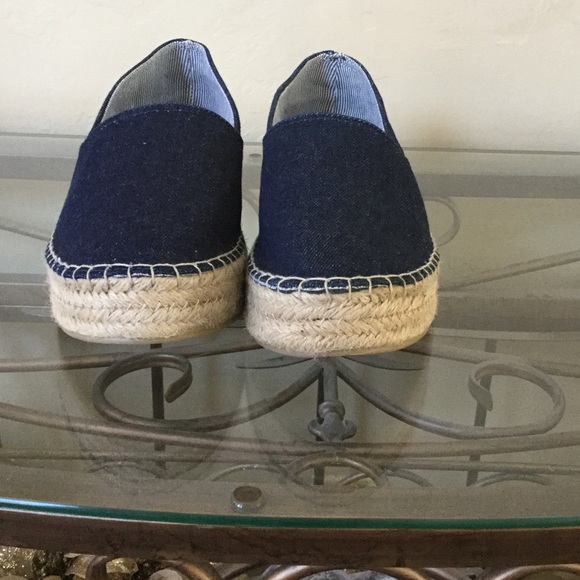 Zara Denim Platform Espardrills Women's US 10.5 M