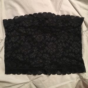 Black lace bandeau