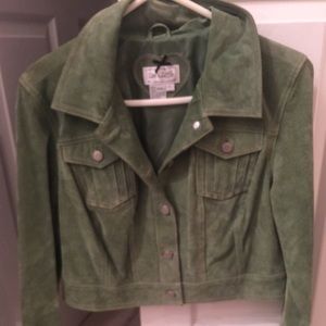 Suede Crop Jacket for Spring
