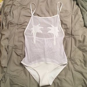 White Palm tree swimsuit