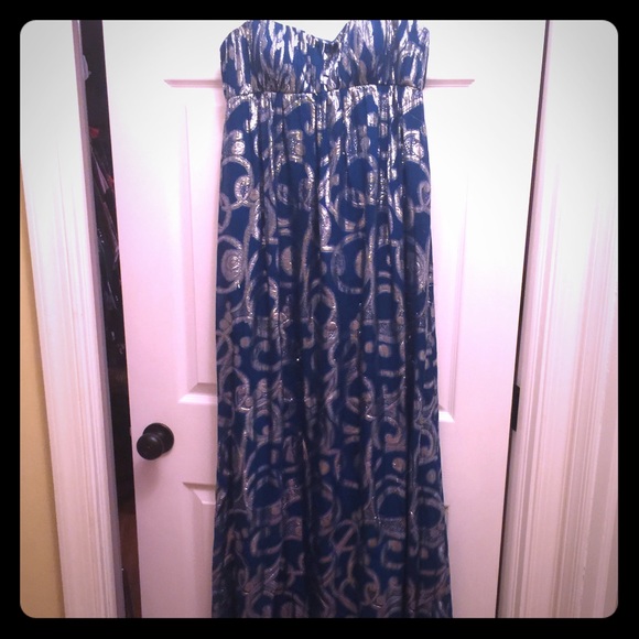 Aqua gown dress prom