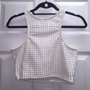 Faux leather crop top Faux leather crop top