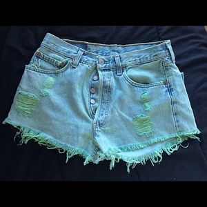 Urban Outfitters Levi's Jean Shorts- dyed