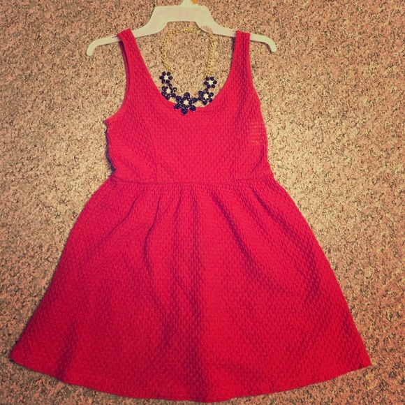 Red Forever 21 Skater Dress
