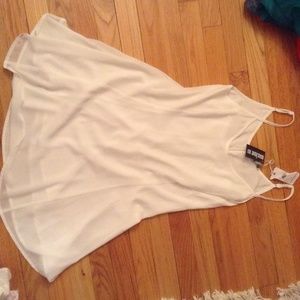 White naked zebra dress size s NWT
