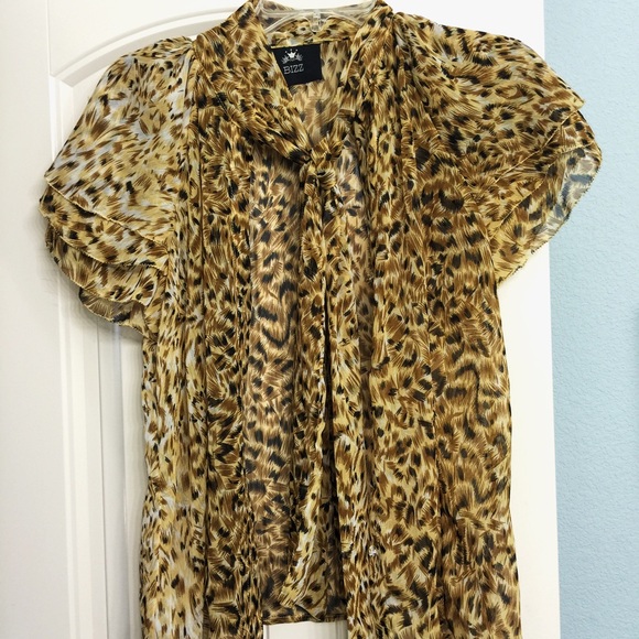 Leopard print blouse
