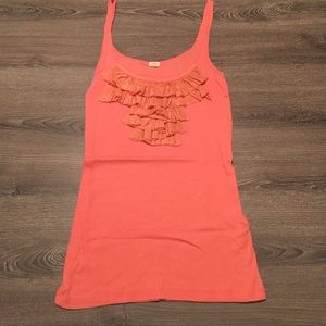 J.crew coral tank