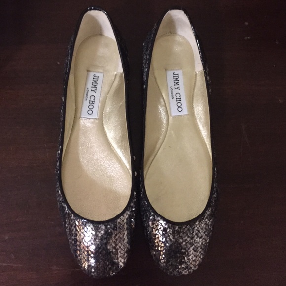 Jimmy Choo Sequin flat