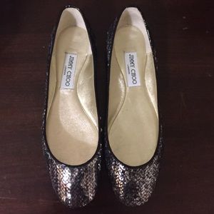 Jimmy Choo Sequin flat