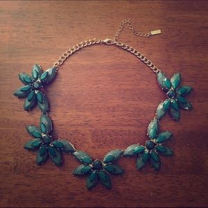 Bauble Bar Floral Green Collar Necklace