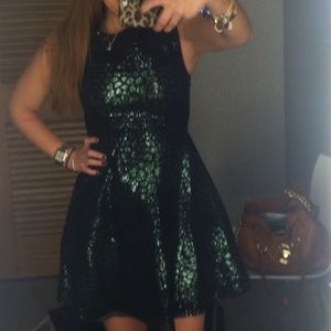 French connection green dress size 2