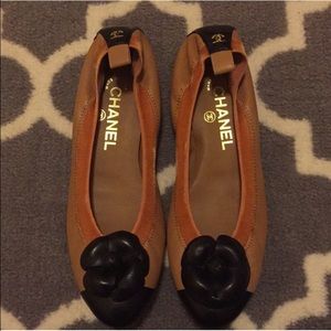 Brand new Chanel Camellia Flats