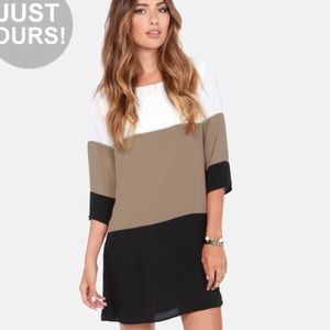 Lulus Block shift dress XSmall