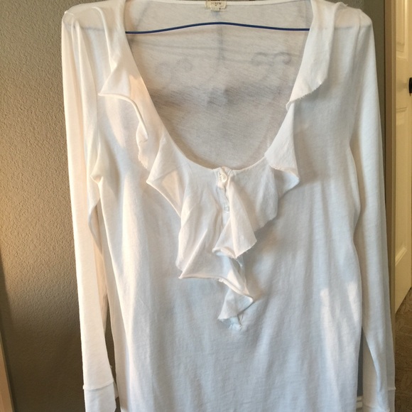 J Crew long scoop neck Tee