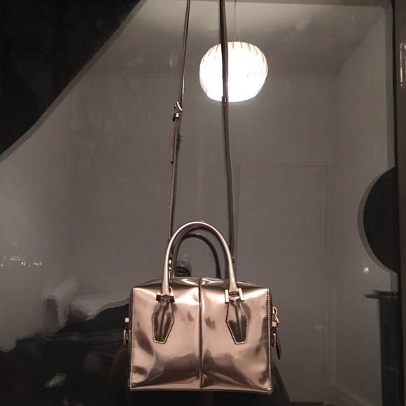 Tod's mini D-cube metallic crossbody bag