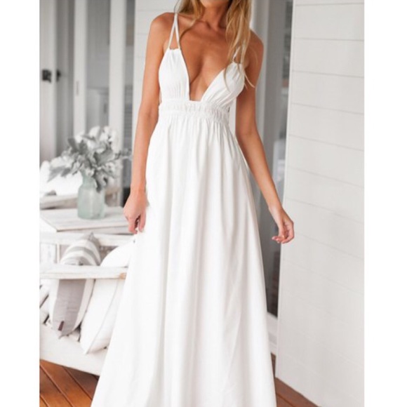 Fun in the Sun White Summer Dress (size S, M, & L)