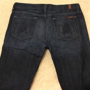 Used Bedazzled 7 for all Mankind Jeans 👖✨
