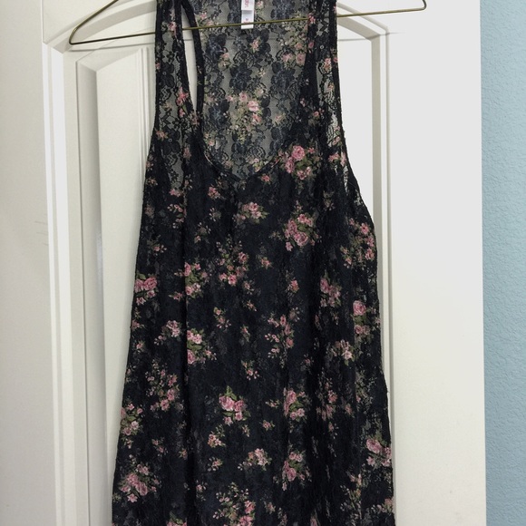 Long lace tank
